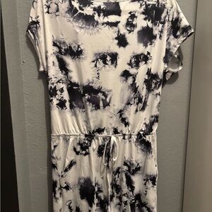 Tie-Dye Short Sleeve Romper